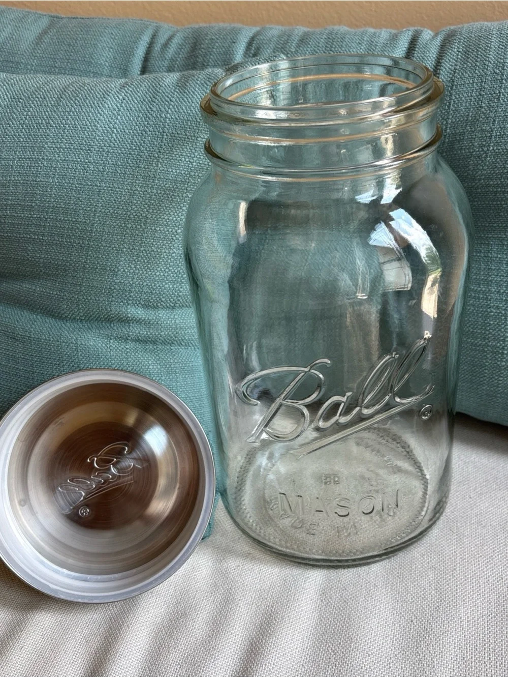 Ball 128oz 1 Gallon Commemorative Glass Mason Jar Extra Lg Super Wide Decorative